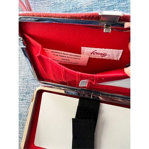 Icing Red Glitter Naughty Is The New Nice Smart Phone Wristlet - Picture 6 of 8